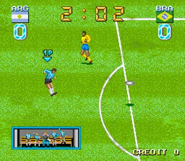 Big Striker (bootleg) screen shot game playing